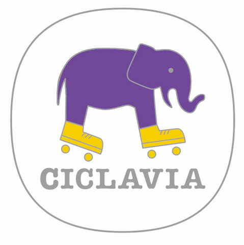 CicLAvia Elephant on Skates Enamel Pin